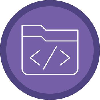 Coding Line Multi Circle Icon vector