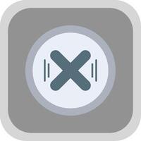Cancel Flat Round Corner Icon vector