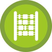 Abacus Glyph Multi Circle Icon vector