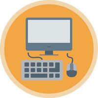 Computing Flat Multi Circle Icon vector