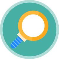 Magnifying,Glass Flat Multi Circle Icon vector