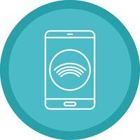 Smartphone Line Multi Circle Icon vector