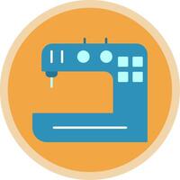 Sewing Machine Flat Multi Circle Icon vector