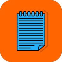 Accounting Filled Orange background Icon vector