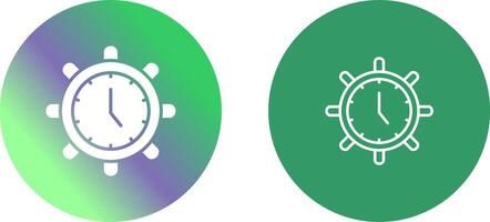 Time Settings Icon Design vector