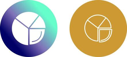 Pie Chart Analysis Icon Design vector