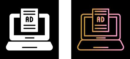 Internet Ads Icon Design vector