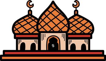 A building with a dome give the building a sense of warmth and spirituality vector