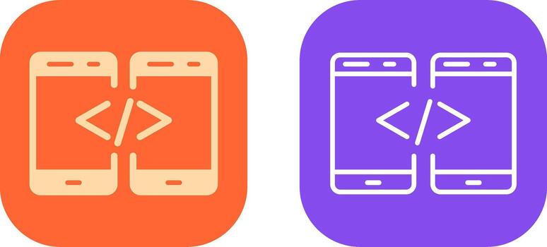 Code Icon Design vector