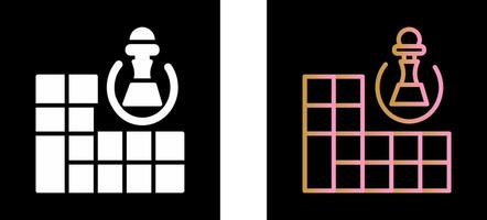 Chess Board Icon Design vector