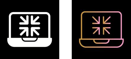Minimize Icon Design vector