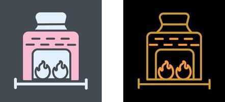 Coal Furnace Icon Design vector