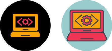 Code Optimization Icon Design vector