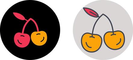 Cherries Icon Design vector