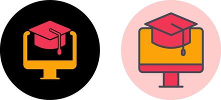 Online Education Icon Design vector