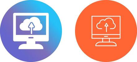 Cloud Backup Icon Design vector