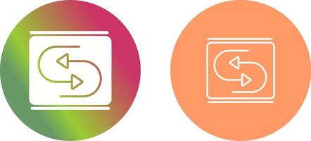 Reverse Arrow Icon Design vector