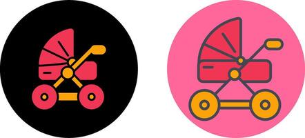 Stroller Icon Design vector