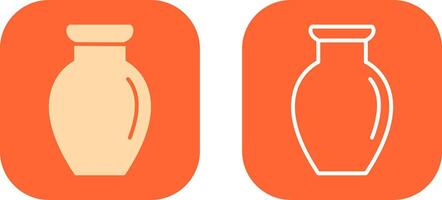 Vase Exhibit Icon Design vector