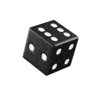 3d casino dice falling, transparent background png