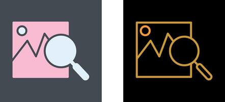 Image Search Icon Design vector