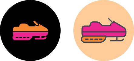 Snowmobile Icon Design vector