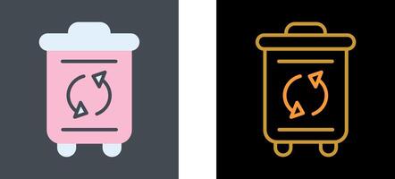 Recycle Bin Icon Design vector