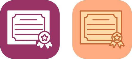 Certificate Icon Design vector