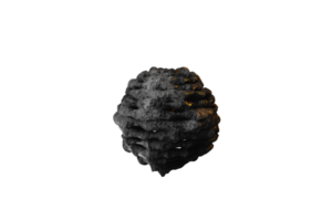 3d meteorito rocas en transparente antecedentes png