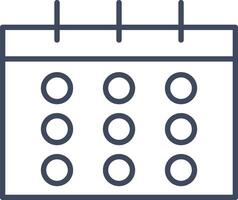 Calendar Icon symbol image for schedule or appointment vector
