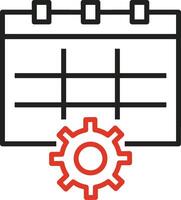 Calendar Icon symbol image for schedule or appointment vector