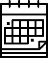 Calendar Icon symbol image for schedule or appointment vector