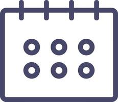 Calendar Icon symbol image for schedule or appointment vector