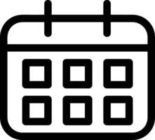 Calendar Icon symbol image for schedule or appointment vector