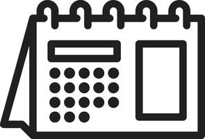 Calendar Icon symbol image for schedule or appointment vector