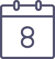 Calendar Icon symbol image for schedule or appointment vector