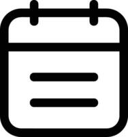 Calendar Icon symbol image for schedule or appointment vector