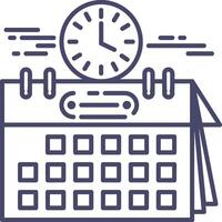 Calendar Icon symbol image for schedule or appointment vector