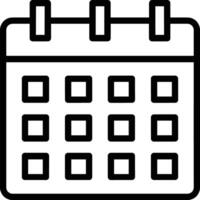 Calendar Icon symbol image for schedule or appointment vector