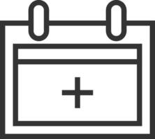 Calendar Icon symbol image for schedule or appointment vector