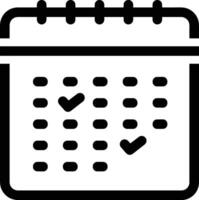 Calendar Icon symbol image for schedule or appointment vector