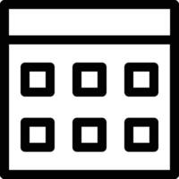 Calendar Icon symbol image for schedule or appointment vector