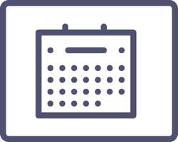 Calendar Icon symbol image for schedule or appointment vector