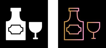 Bottle of Rum Icon Design vector