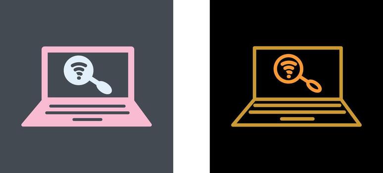 Find on Internet Icon Design vector