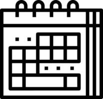 Calendar Icon symbol image for schedule or appointment vector