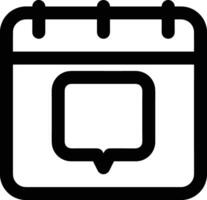 Calendar Icon symbol image for schedule or appointment vector