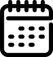 Calendar Icon symbol image for schedule or appointment vector