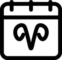 Calendar Icon symbol image for schedule or appointment vector