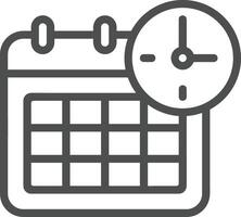 Calendar Icon symbol image for schedule or appointment vector